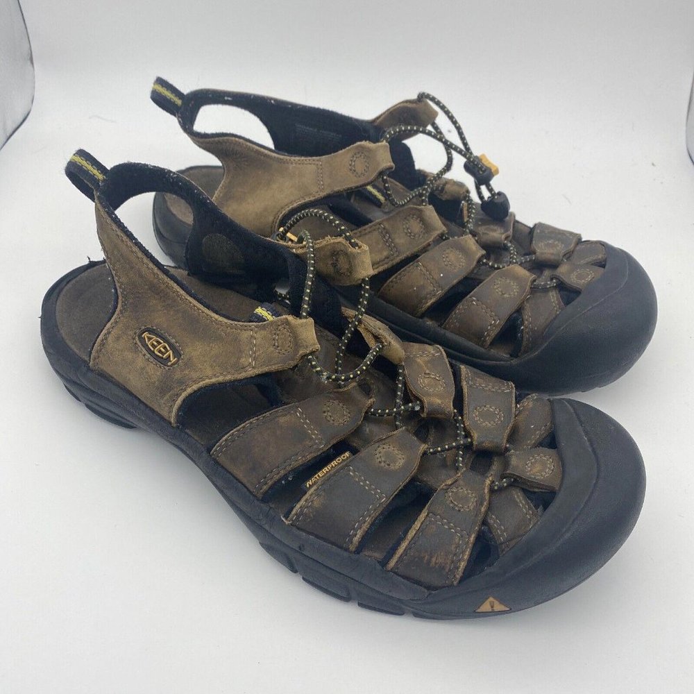 Keen Newport Classic Sandals Waterproof Hiking Bison Leather Men’s 11 Slip On